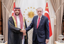 سعودي دفاع واري وزير پاران ترڪيه جي صدر سان ملاقات، علائقائي ۽ عالمي صورتحال تي خيالن جي ڏي وٺ