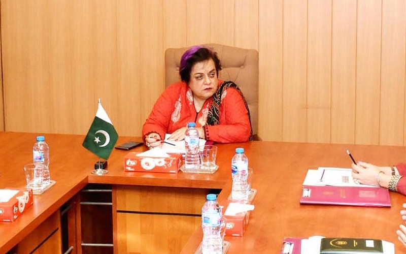 وفاقی وزیر شیریں مزاری دی وفاقی وزیر نورالحق قادری نال انہاں دے والد دی فوتگی تے تعزیت